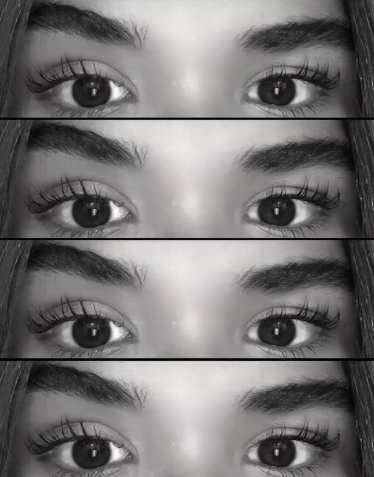 Fotografia dos olhos dela para a declaração